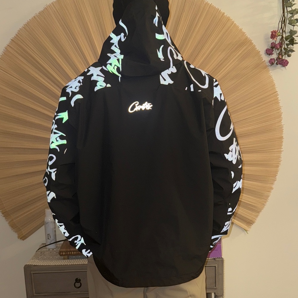 CORTEIZ Men's Black Reflective ELITEWORK Waterproof Shell Jacket - Picture 4 of 6